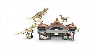 LEGO® Jurassic World 76961 Besökscenter T rex amp raptorattack [upl. by Neirda944]