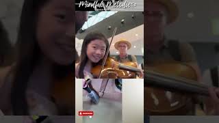 A 10year Old Violin Prodigy Plays Vivaldi Summer With Me and SHOCKS the Whole Airport 😱🎻  Amazing [upl. by Dlareme676]