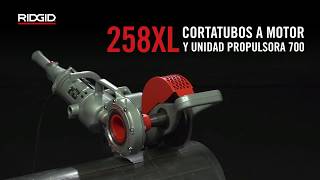 RIDGID Cortador de tubos motorizado modelo 258XL [upl. by Yznyl]