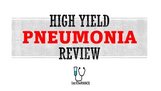 Pneumonia Review  Mnemonics And Other Proven Ways To Memorize for the PANCE PANRE [upl. by Repmek]