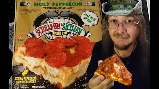 Holy Pepperoni  Screamin Sicilian pizza pizzalover [upl. by Enneillij]