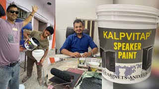 Best quality speaker paint in India KALPVITAP SPEAKER PAINT Manufacturers Kishorsoundcabinet [upl. by Onibla]