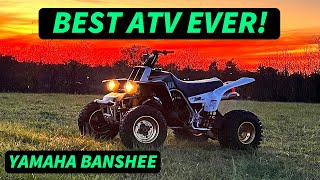 HERES WHY YOU NEED A YAMAHA BANSHEE  REVIEW AND DRIVE ON MY 2001 [upl. by Esdnil]