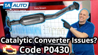 Check Engine Light Trouble Code Code P0430 Catalytic Converter Low Efficiency [upl. by Omik]