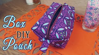 DIY Zippered Box Pouch [upl. by Suruat165]