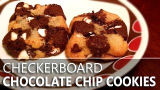 Making Checkerboard Chocolate Chip Cookies [upl. by Enomar987]