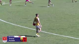 Bellarine FNL RD1 2024 Torquay vs Drysdale [upl. by Orutra]