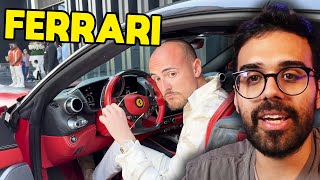 Dario Moccia REAGISCE a SURRY in FERRARI [upl. by Johnny]