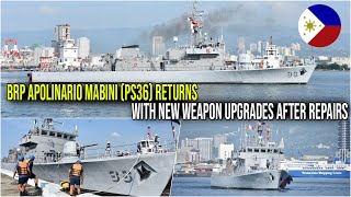 BRP APOLINARIO MABINI PS36 RETURNS WITH NEW WEAPON UPGRADES AFTER REPAIRS [upl. by Bernadina]