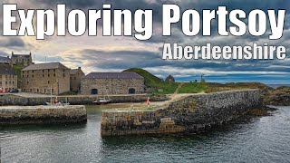 Exploring Portsoy historic harbour  the beautiful fishing village in the north of Scotland [upl. by Suoilenroc]