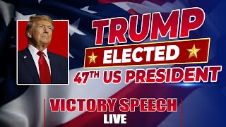 BREAKING  US Election Results  Donald Trump speaks after winning the 2024 Presidential Election [upl. by Nileuqcaj105]