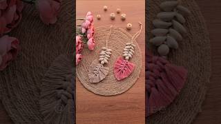 Macramé charms✨️🐚 diy macrame craftsbyamee craft art [upl. by Bibby]