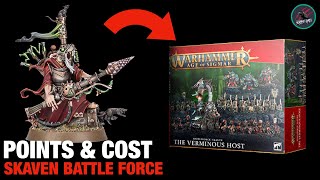 SKAVEN AGE OF SIGMAR BATTLE FORCE XMAS 2022  Price amp Point Breakdown  Good To Start An Army With [upl. by Aland600]