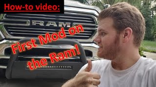 How To Install Rough Country Bull Bar on a 2019 Ram 2020 2021 2022 2023 [upl. by Zebadiah]