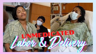 My Natural Unmedicated Birth  Labor amp Delivery w NO EPIDURAL  FIRST TIME MOM  Jasmine Defined [upl. by Wendeline594]