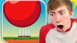 RED BOUNCING BALL SPIKES iPhone Gameplay Video [upl. by Akehsal630]