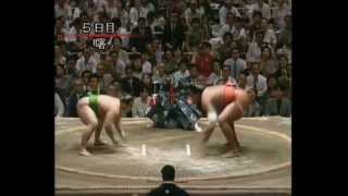 Kotonishiki vs Akebono  Aki 1991 琴錦 対 曙 [upl. by Simmons]