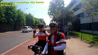 Cyclists training for Ride London 100  2024 London to Cambridge 135 mile loop [upl. by Betta172]