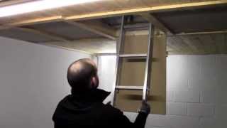 Spacemaker Loft Ladder Installation Video [upl. by Atekram657]