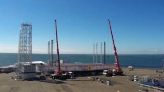 Opbouw Zeeland Podium Concert at SEA 2016  Timelapse [upl. by Annahaj]