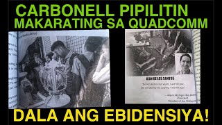 CARBONELL PIPILITIN MAKARATING SA QUADCOMM DALA ANG IBEDENSIYA [upl. by Shimberg]