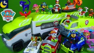 Lots of Paw Patrol Jungle Rescue Toys Jungle Paw Patroller Paw Terrain Vehicle amp Pups Car Toys [upl. by Garner]