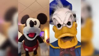 TikTok Mickey Mouse Reacts TRY NOT TO LAUGH CHALLENGE HassanKhadair Mickey Puppet [upl. by Ahsenat277]