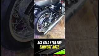 BSA Gold Star 650 Exhaust Note  Sound ON  BSA Launched  Two Wheeler  Times Drive  shorts [upl. by Carmelina]