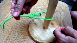 How to tie a Bowline onto a post or through an eyelet [upl. by Sara2]