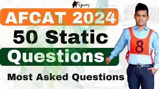 50 Most Asked GK MCQs for AFCAT 2024 [upl. by Hinda775]