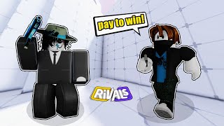 1v1ing a BACON HAIR in ROBLOX RIVALS [upl. by Urissa]