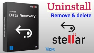 Stellar Data Recovery Uninstall For Windows PC  Uninstall Stellar Data Recovery [upl. by Rosanne]