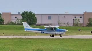 1981 Cessna 172RG Cutlass RG  Taxi amp Takeoff  New Century AirCenter JCIKIXD  N6455V [upl. by Burrell598]