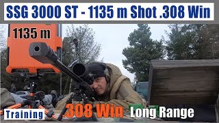 Shot 1135 m mit 308 Win Sig Sauer SSG 3000 Supertarget Long Range deutsch [upl. by Eimia]