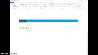 How to Shade and Highlight in Word [upl. by Bordy]