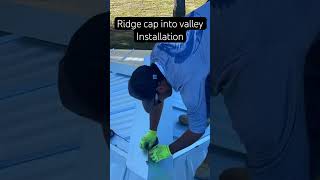 Ridge Cap into Valley Installation [upl. by Arelus570]