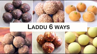 Laddu Recipe 6 Ways  Easy Laddu Recipes [upl. by Mond311]