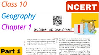 Class 10 Geography Chapter 1  Resources and Development  Mp Board  CBSE  Ncert [upl. by Strickland]