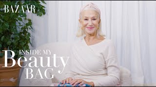 Helen Mirren Inside my beauty bag  Bazaar UK [upl. by Maurice]