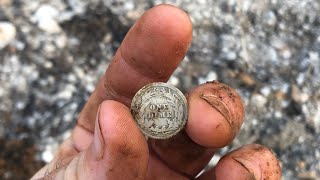 Another Silver Coin from Under the Road  Quick Hunt Before Dark [upl. by Eema]