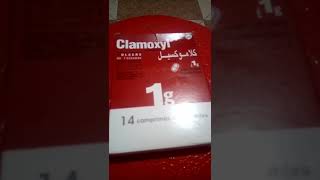 دواء clamoxyl 1g مضاد حيوي لعلاج الامراض التنفسية مثل la gripe w les angine [upl. by Naitsyrk]