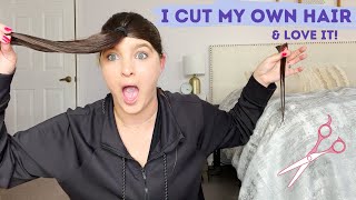 I CUT MY OWN HAIR Following Brad Mondos Tutorial [upl. by Hannie]