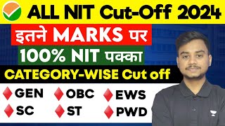 JEE Main 2024 Cut off 🔥 ALL NIT Cut off 2024  JEE Main 2024 Marks Vs Percentile jeemain2024 [upl. by Oramug222]