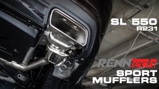 SL 550 R231 RENNtech Sport Muffler [upl. by Otinauj]