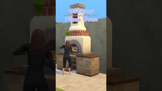 Functional Outdoor Italian Pizza Oven  Sims 4  No CC  Build Tips sims4 [upl. by Aina988]