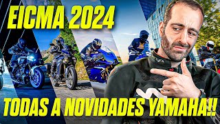 EICMA 2024 Todos a novas motas de Yamaha [upl. by Nortad174]