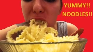 MUKBANG  Artisanal Mafaldine Pasta  Eating Show [upl. by Felike]