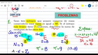 Clase 4 Química  Tipos de núclidos [upl. by Blinny]