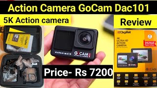 Action camera GoCam Dac 101 Review l Full Review  Night View Moto Vlog Review actioncamera [upl. by Aisor955]