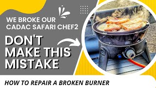 Cadac Safari Chef 2  Dont make our burning mistake [upl. by Yarg570]